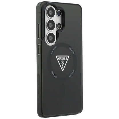Custodia MagSafe per Samsung Galaxy S26 Ultra S948, Guess, IML Gradient Triangle Logo, Nera