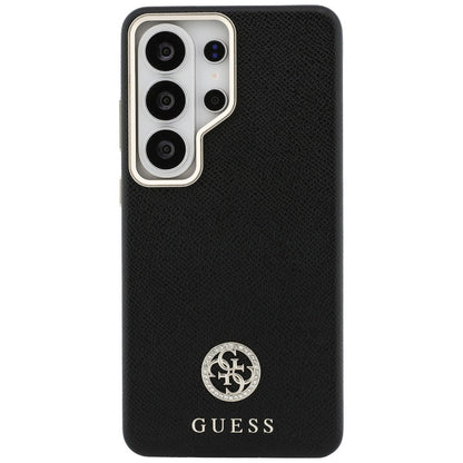 Custodia MagSafe per Samsung Galaxy S26 Ultra S948, Guess, Rhinestone Round Logo, Nera