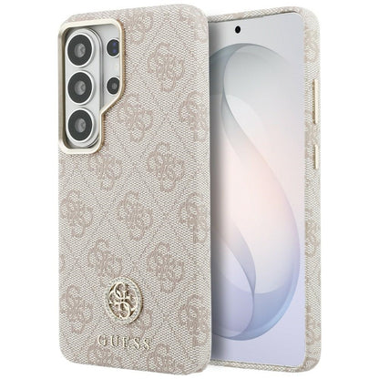 Custodia MagSafe per Samsung Galaxy S26 Ultra S948, Guess, Rhinestone Round Logo, Rosa