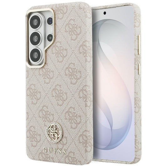 Custodia MagSafe per Samsung Galaxy S26 Ultra S948, Guess, Rhinestone Round Logo, Rosa