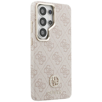 Custodia MagSafe per Samsung Galaxy S26 Ultra S948, Guess, Rhinestone Round Logo, Rosa