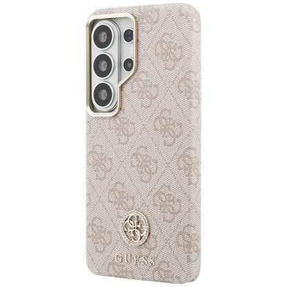 Custodia MagSafe per Samsung Galaxy S26 Ultra S948, Guess, Rhinestone Round Logo, Rosa