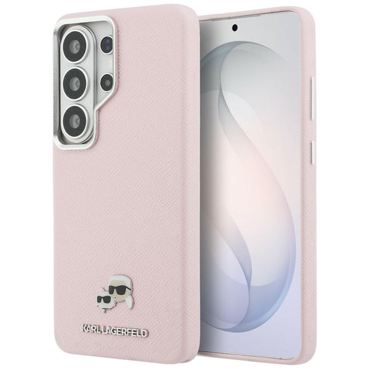 Custodia MagSafe per Samsung Galaxy S26 Ultra S948, Karl Lagerfeld, Karl & Choupette Head's Pin, Rosa