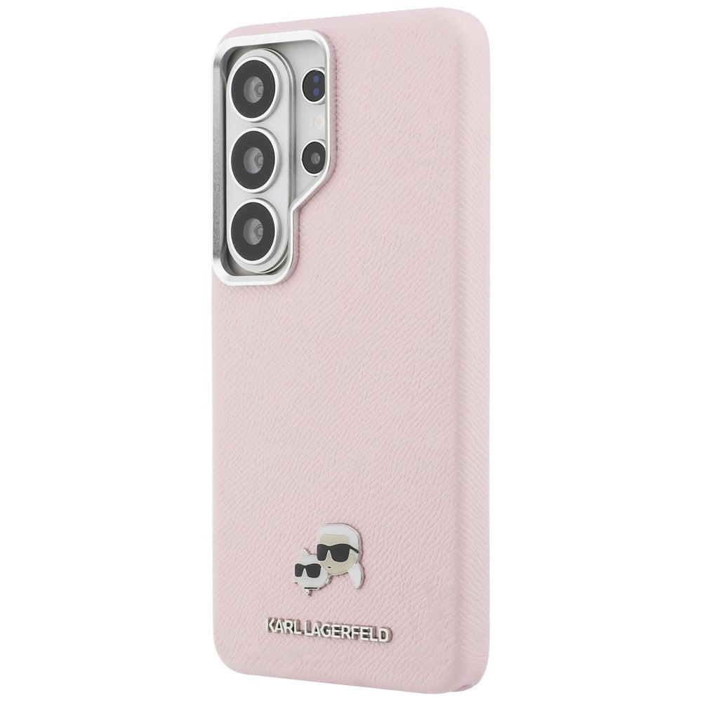 Custodia MagSafe per Samsung Galaxy S26 Ultra S948, Karl Lagerfeld, Karl & Choupette Head's Pin, Rosa