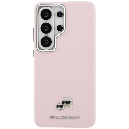 Custodia MagSafe per Samsung Galaxy S26 Ultra S948, Karl Lagerfeld, Karl & Choupette Head's Pin, Rosa
