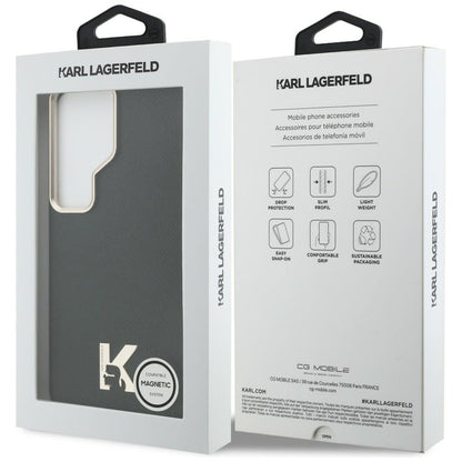 Custodia MagSafe per Samsung Galaxy S26 Ultra S948, Karl Lagerfeld, Karl Head Logo, Nera