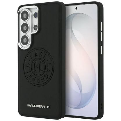 Custodia MagSafe per Samsung Galaxy S26 Ultra S948, Karl Lagerfeld, Karl Round Point Logo, Nera