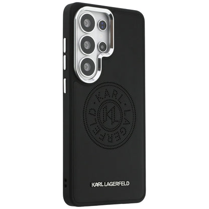 Custodia MagSafe per Samsung Galaxy S26 Ultra S948, Karl Lagerfeld, Karl Round Point Logo, Nera