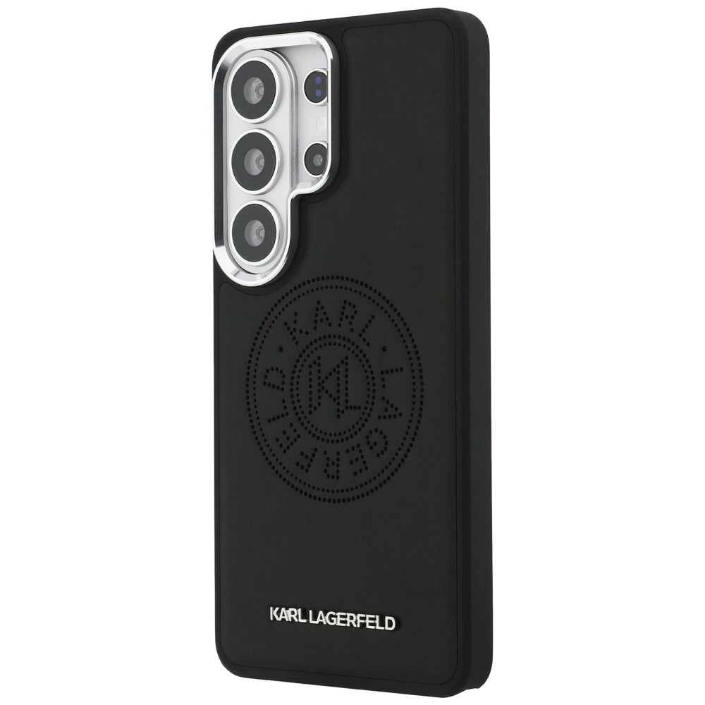 Custodia MagSafe per Samsung Galaxy S26 Ultra S948, Karl Lagerfeld, Karl Round Point Logo, Nera