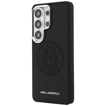 Custodia MagSafe per Samsung Galaxy S26 Ultra S948, Karl Lagerfeld, Karl Round Point Logo, Nera