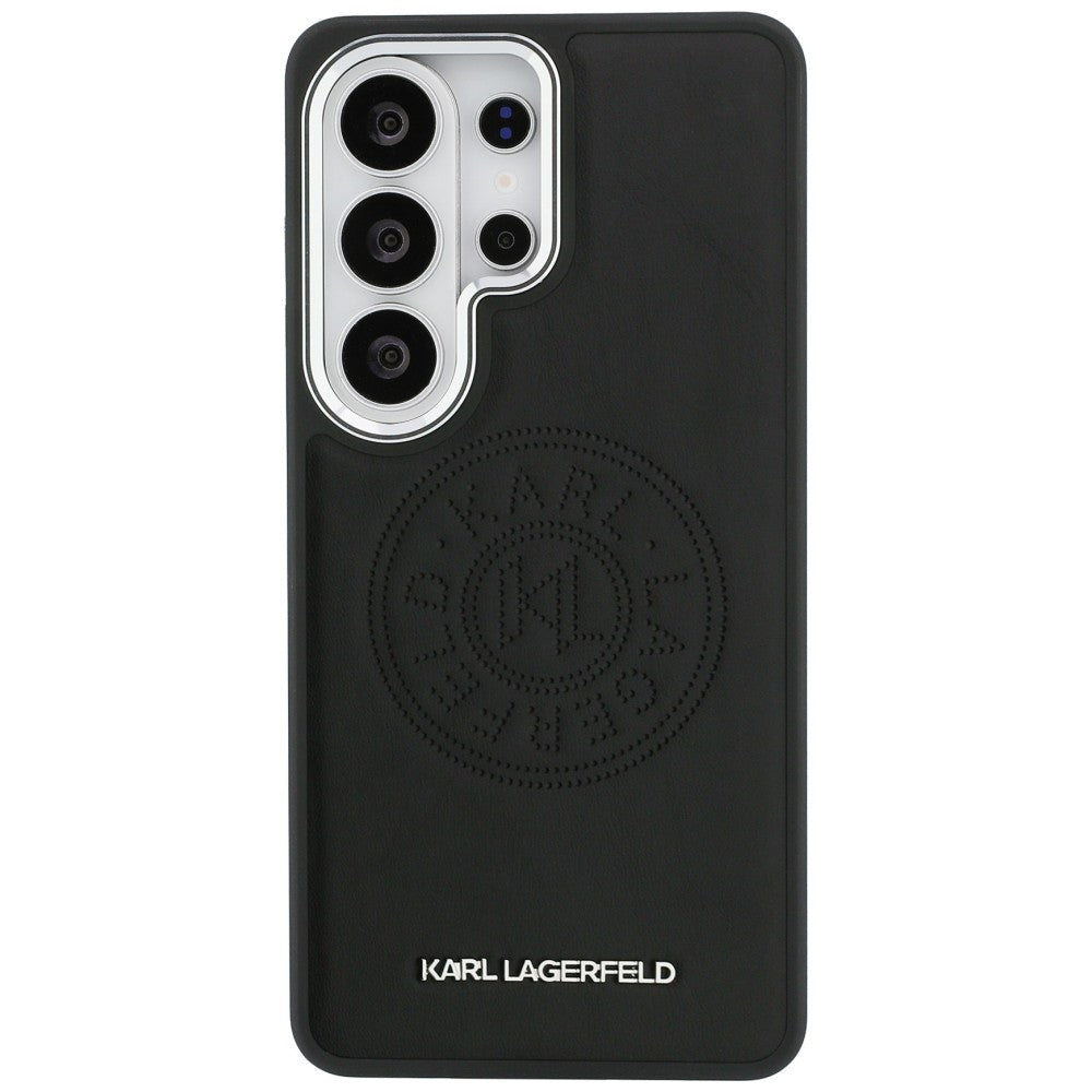 Custodia MagSafe per Samsung Galaxy S26 Ultra S948, Karl Lagerfeld, Karl Round Point Logo, Nera