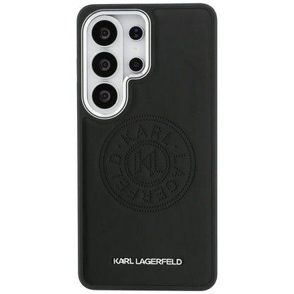 Custodia MagSafe per Samsung Galaxy S26 Ultra S948, Karl Lagerfeld, Karl Round Point Logo, Nera