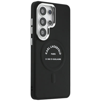 MagSafe Case for Samsung Galaxy S26 Ultra S948, Karl Lagerfeld, Karl RSG Logo, Black