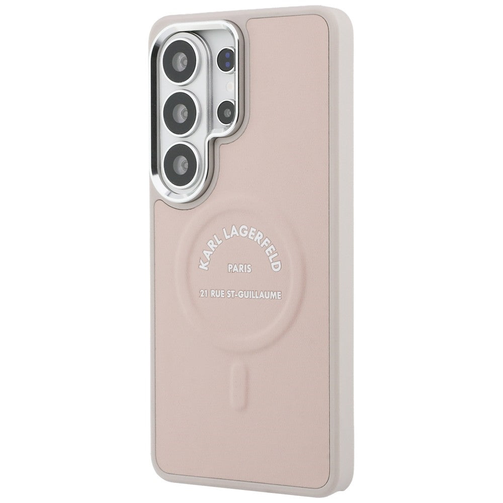 Custodia MagSafe per Samsung Galaxy S26 Ultra S948, Karl Lagerfeld, Karl RSG Logo, Rosa