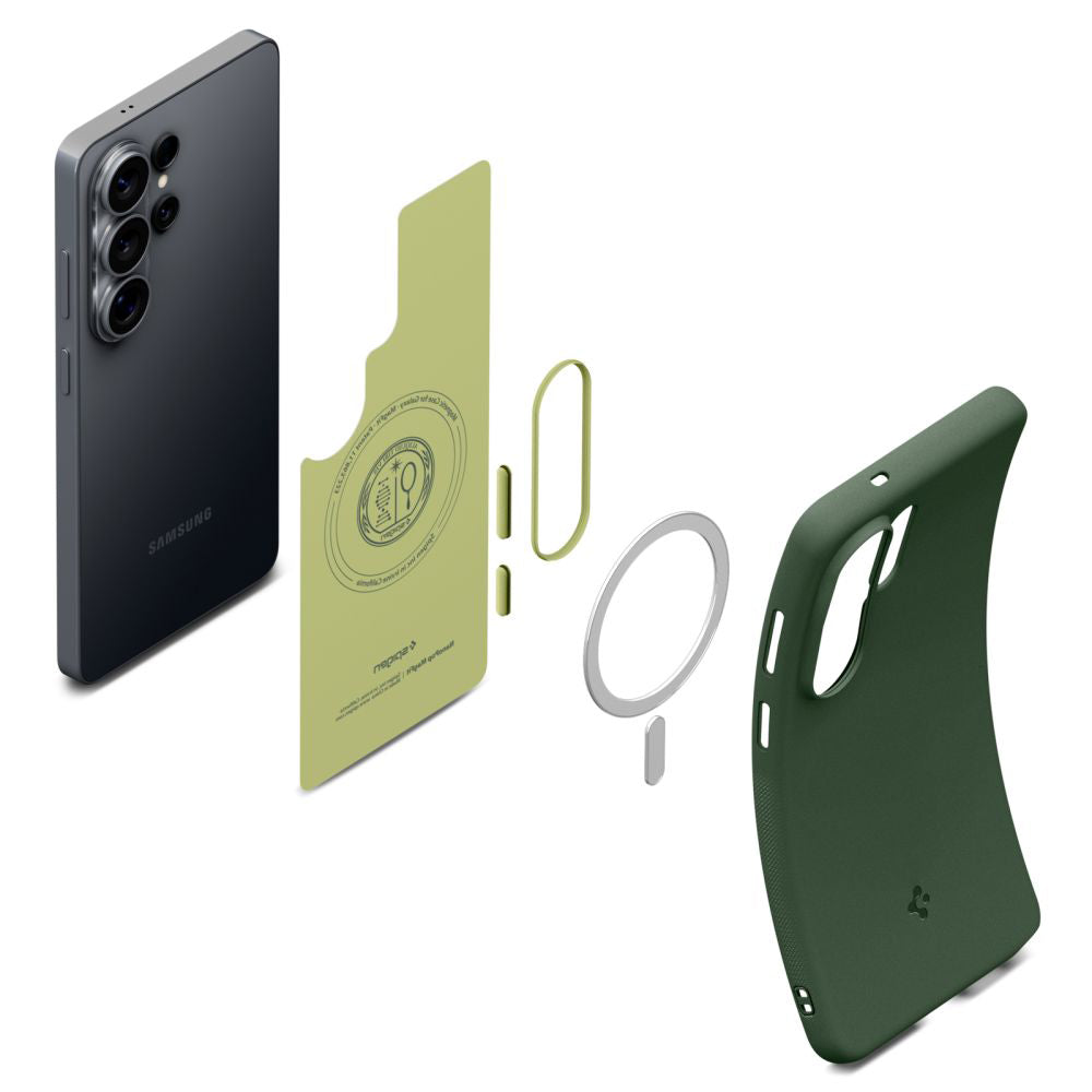 Custodia MagSafe per Samsung Galaxy S26 Ultra S948, Spigen, Caseology Nano Pop, Verde ACS11039