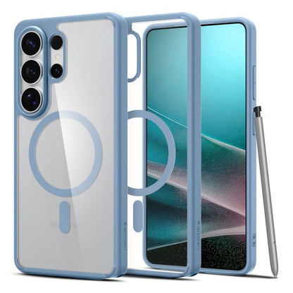 Custodia MagSafe per Samsung Galaxy S26 Ultra S948, Spigen, Ultra Hybrid, Blu ACS11207