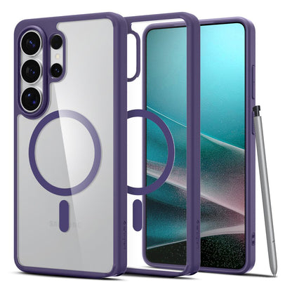 Custodia MagSafe per Samsung Galaxy S26 Ultra S948, Spigen, Ultra Hybrid, Viola Scuro ACS11208