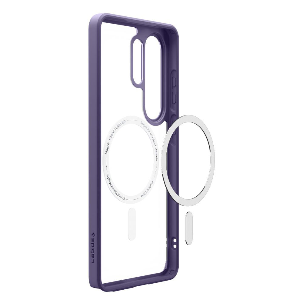Custodia MagSafe per Samsung Galaxy S26 Ultra S948, Spigen, Ultra Hybrid, Viola Scuro ACS11208