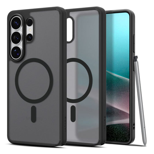 Custodia MagSafe per Samsung Galaxy S26 Ultra S948, Spigen, Ultra Hybrid, Nera Satinata ACS10681