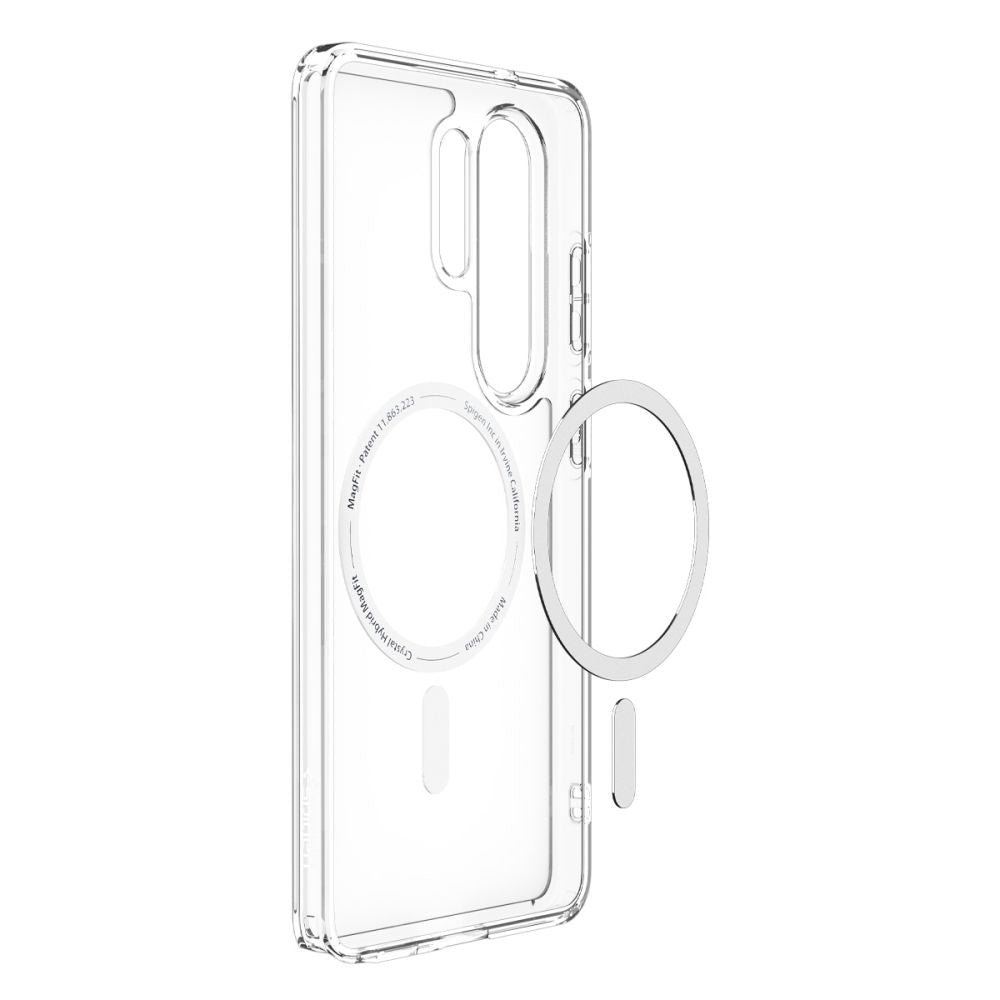 Custodia MagSafe per Samsung Galaxy S26 Ultra S948, Spigen, Ultra Hybrid, Trasparente Bianca ACS10679