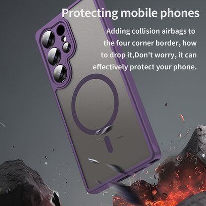Custodia MagSafe per Samsung Galaxy S26 Ultra S948, Techsuit, HaloFrost II con aperture individuali per la fotocamera, viola