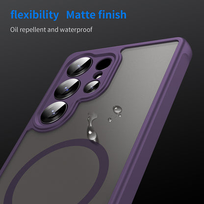 Custodia MagSafe per Samsung Galaxy S26 Ultra S948, Techsuit, HaloFrost II con aperture individuali per la fotocamera, viola