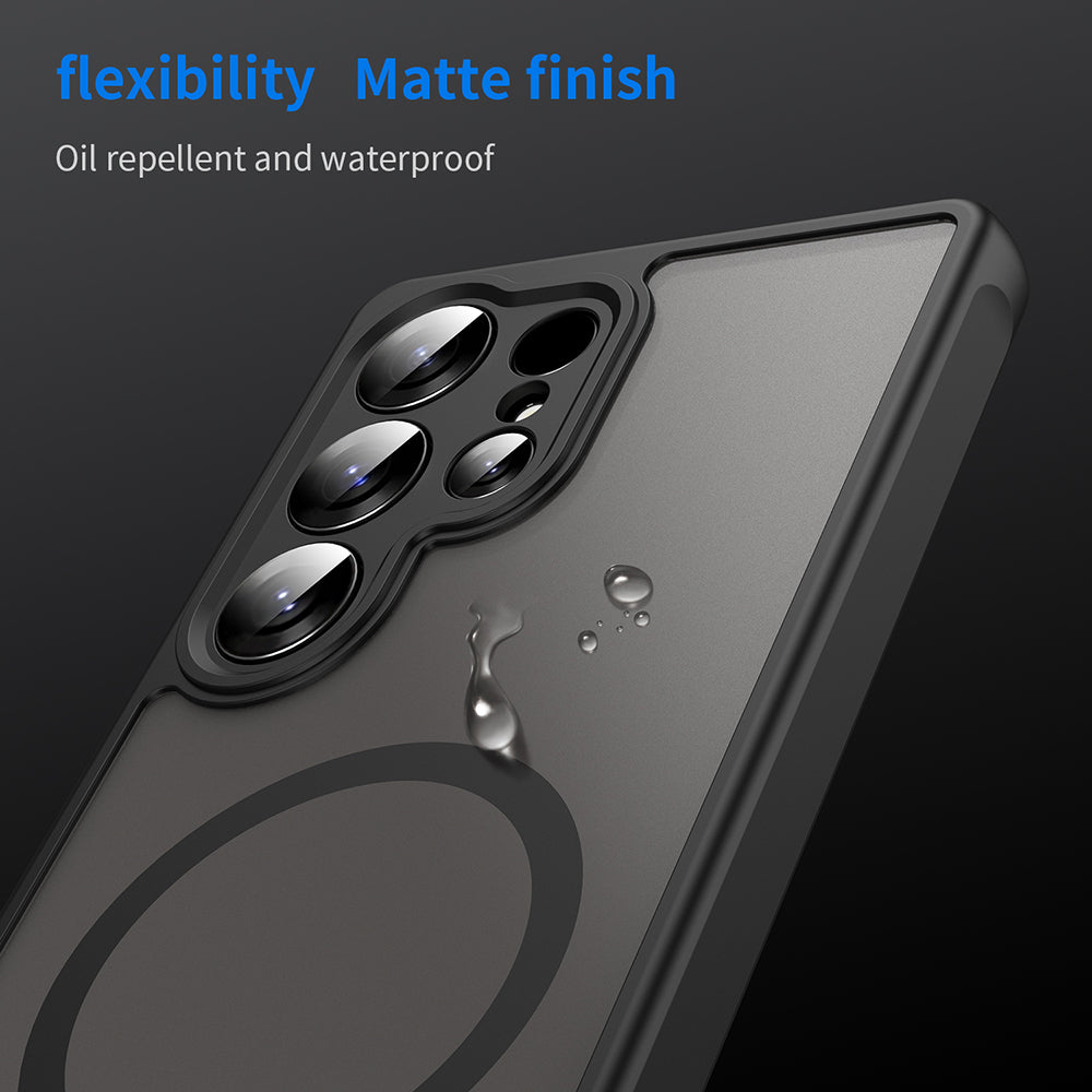 MagSafe Case for Samsung Galaxy S26 Ultra S948, Techsuit, HaloFrost II (Individual Camera Cutouts), Black