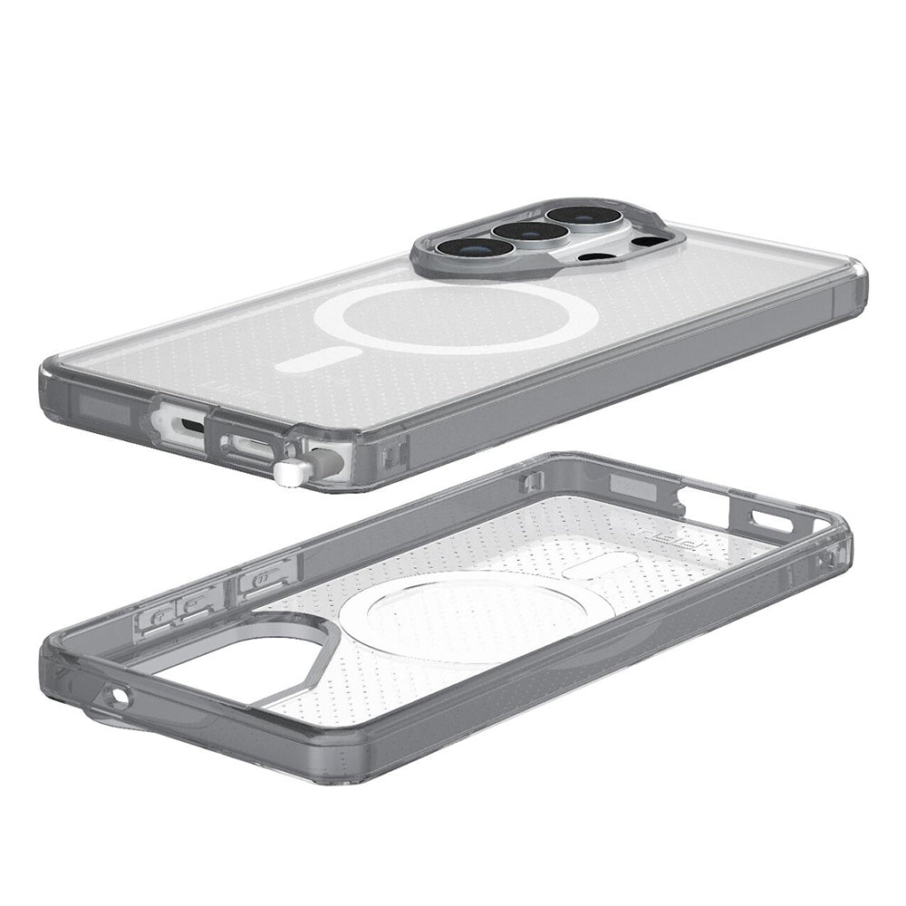 Custodia MagSafe per Samsung Galaxy S26 Ultra S948, Urban Armor Gear, Dot, Trasparente Grigia