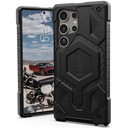 MagSafe Case for Samsung Galaxy S26 Ultra S948, Urban Armor Gear, Monarch Pro Carbon, Black