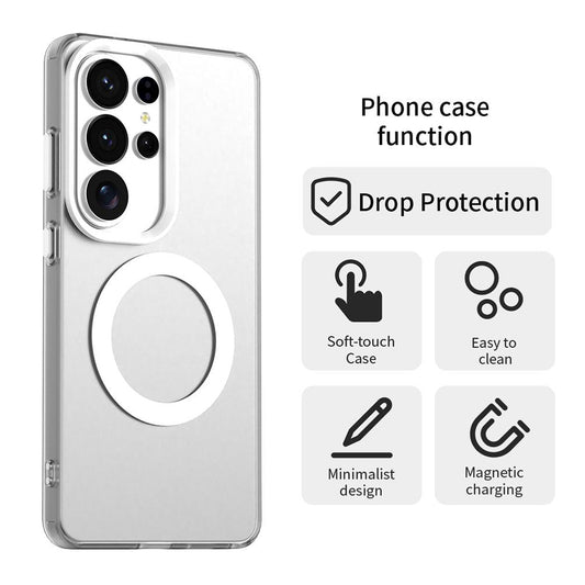 Custodia MagSafe per Samsung Galaxy S26 Ultra, Techsuit, CandyCase, Bianca