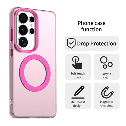 Custodia MagSafe per Samsung Galaxy S26 Ultra S948, Techsuit, CandyCase, Rosa