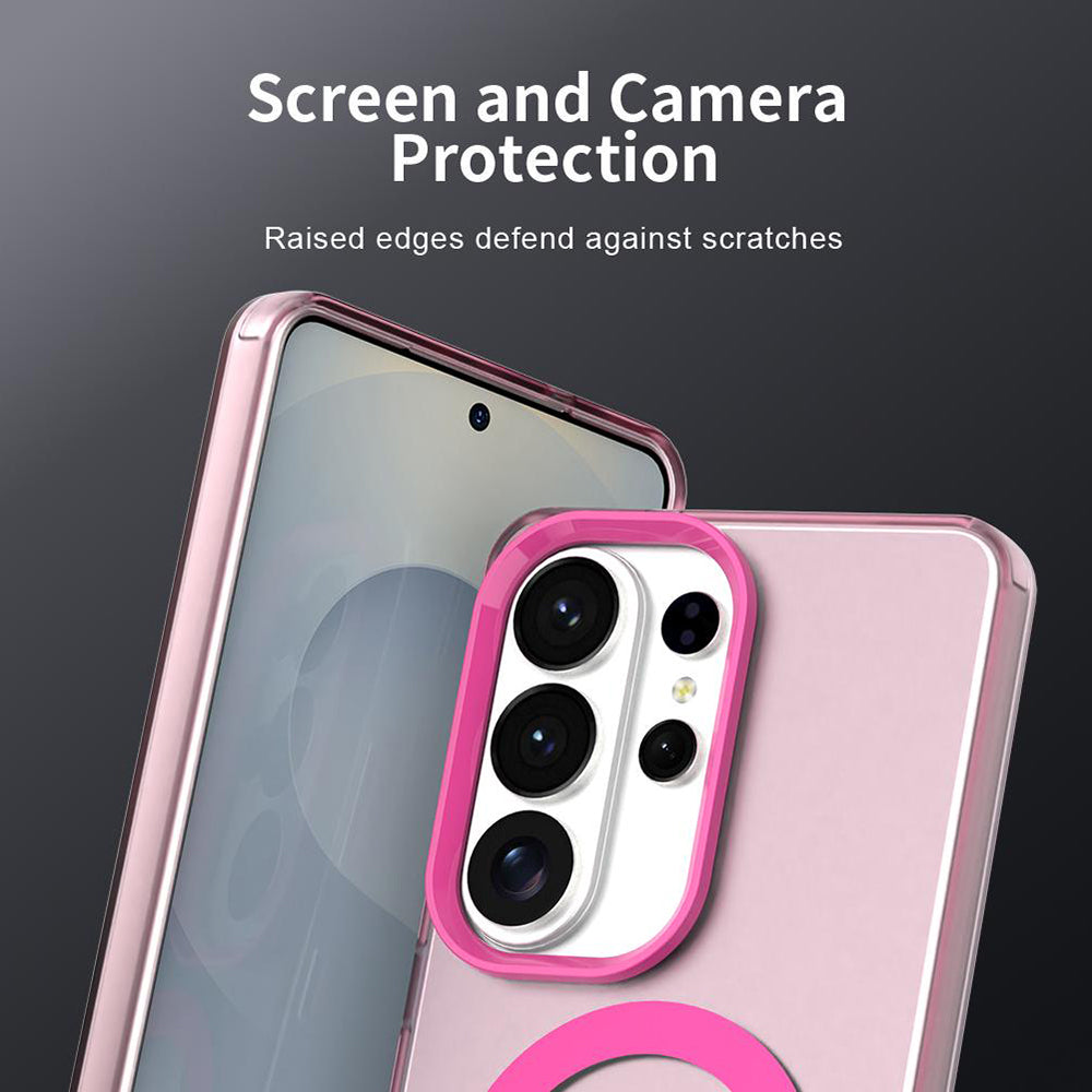 Custodia MagSafe per Samsung Galaxy S26 Ultra S948, Techsuit, CandyCase, Rosa