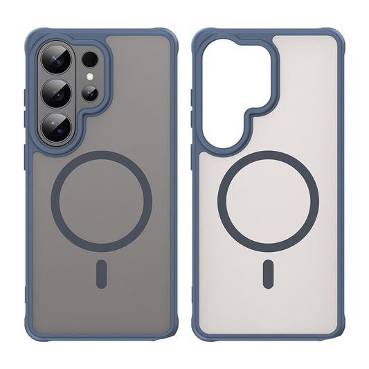 Custodia MagSafe per Samsung Galaxy S26 Ultra, Techsuit, HaloFrost II, Blu Navy