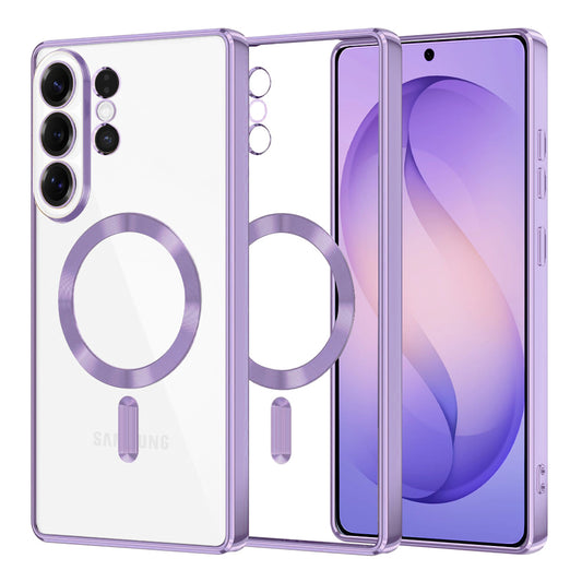 Custodia MagSafe per Samsung Galaxy S26 Ultra, Techsuit, Luxury Crystal, Lilla Chiaro