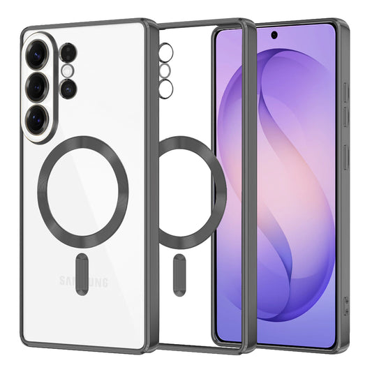 Custodia MagSafe per Samsung Galaxy S26 Ultra, Techsuit, Luxury Crystal, Nera