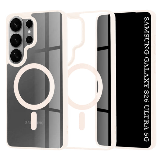 Custodia MagSafe per Samsung Galaxy S26 Ultra, Techsuit, Pro, Rosa