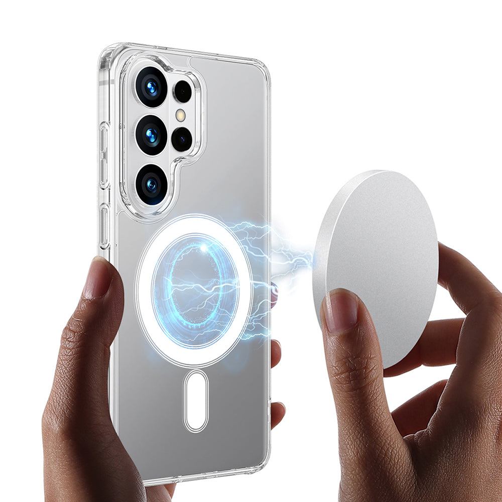 Custodia MagSafe per Samsung Galaxy S26 Ultra, Techsuit, Pro, Trasparente