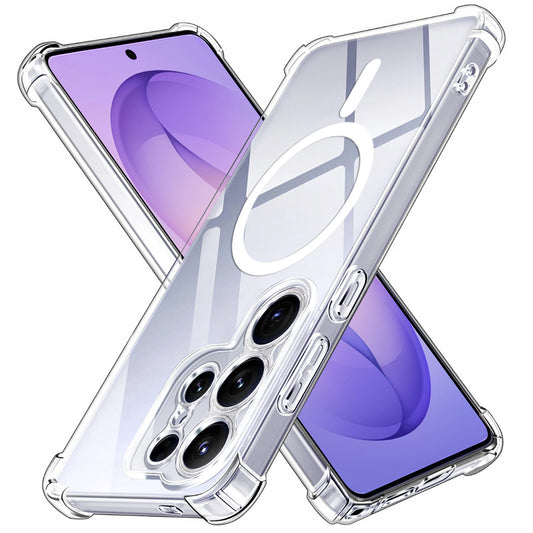 Custodia MagSafe per Samsung Galaxy S26 Ultra, Techsuit, Antiurto, Trasparente