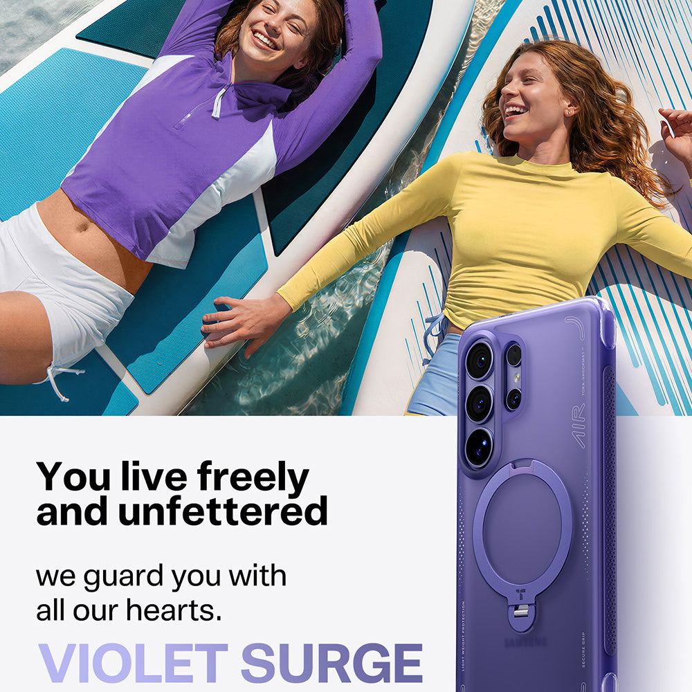 Custodia MagSafe per Samsung Galaxy S26 Ultra, Torras, Ostand Spin Air, Mov