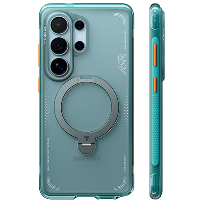 Custodia MagSafe per Samsung Galaxy S26 Ultra, Torras, Ostand Spin Air, Verde