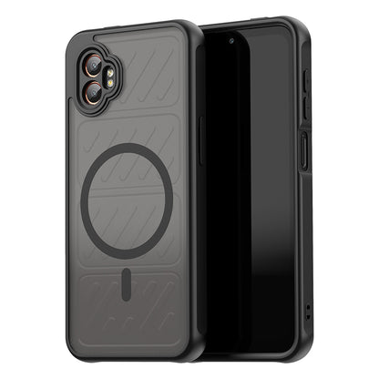 MagSafe Case for Samsung Galaxy XCover7 Pro, Techsuit, HaloFrost II, Black