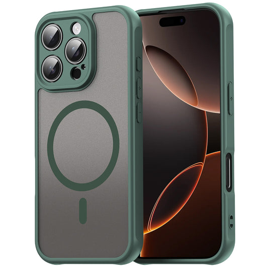 Custodia MagSafe per Samsung Galaxy XCover7 Pro, Techsuit, HaloFrost II, Verde