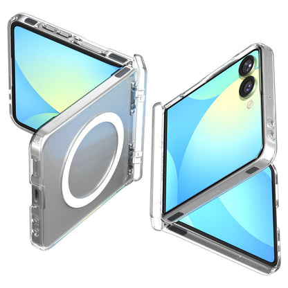 Custodia MagSafe per Samsung Galaxy Z Flip7 F766, Spigen, Ultra Hybrid Pro, Trasparente ACS09559