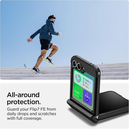 Custodia MagSafe per Samsung Galaxy Z Flip7 FE F761 / Z Flip6 F741, Spigen, Tough Armor Pro, Nera ACS09807