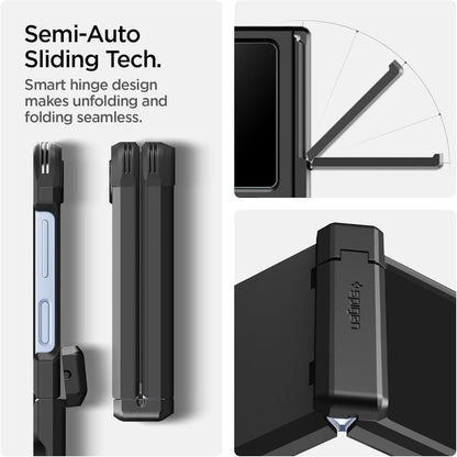 Custodia MagSafe per Samsung Galaxy Z Flip7 FE F761 / Z Flip6 F741, Spigen, Tough Armor Pro, Nera ACS09807
