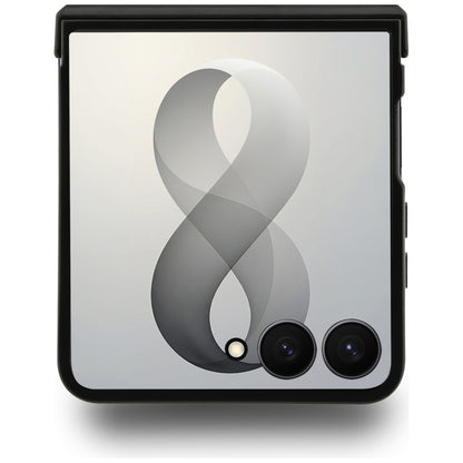 Custodia MagSafe per Samsung Galaxy Z Flip8 F776, Guess, 4G Leather Classic, Marrone