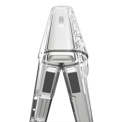 Custodia MagSafe per Samsung Galaxy Z Flip8 F776, Spigen, Ultra Hybrid Pro, Trasparente Bianca ACS11524