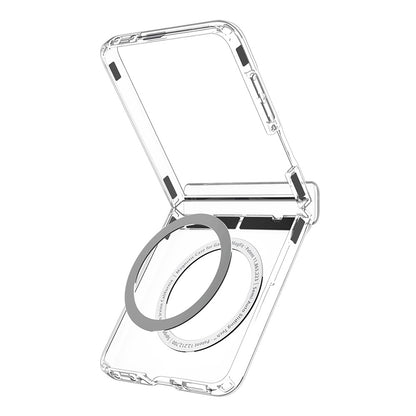 Custodia MagSafe per Samsung Galaxy Z Flip8 F776, Spigen, Ultra Hybrid Pro, Trasparente Bianca ACS11524