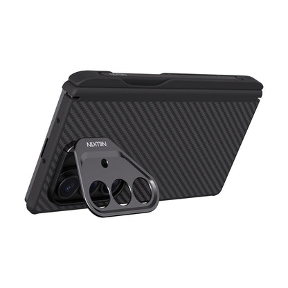 Custodia MagSafe per Samsung Galaxy Z Fold7 F966, Nillkin, CarboProp con ritaglio per fotocamera e supporto per S-Pen, Nera