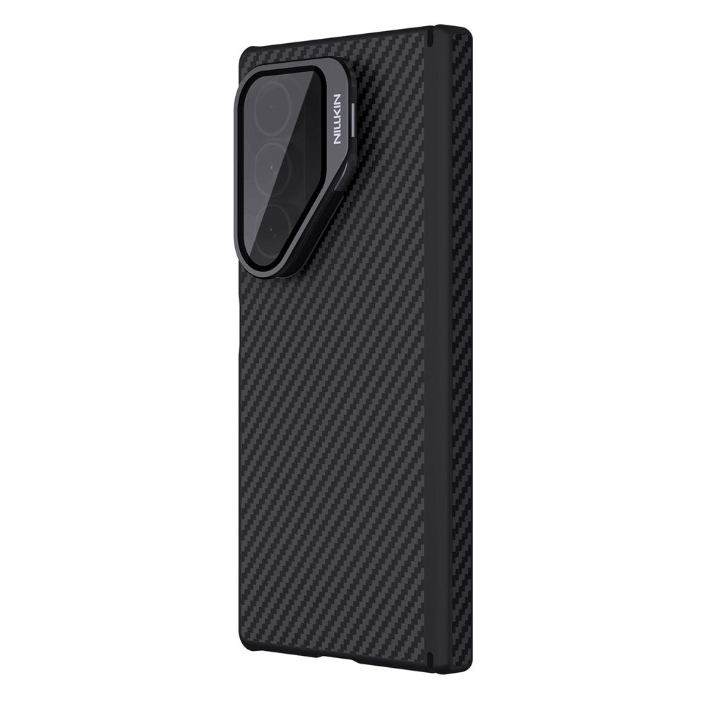 Custodia MagSafe per Samsung Galaxy Z Fold7 F966, Nillkin, CarboProp con copriobiettivo trasparente nero, nera